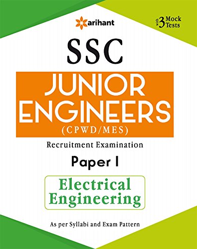 Arihant SSC Junior Engineer Recruitment Examination Paper I Electrical Engineering 